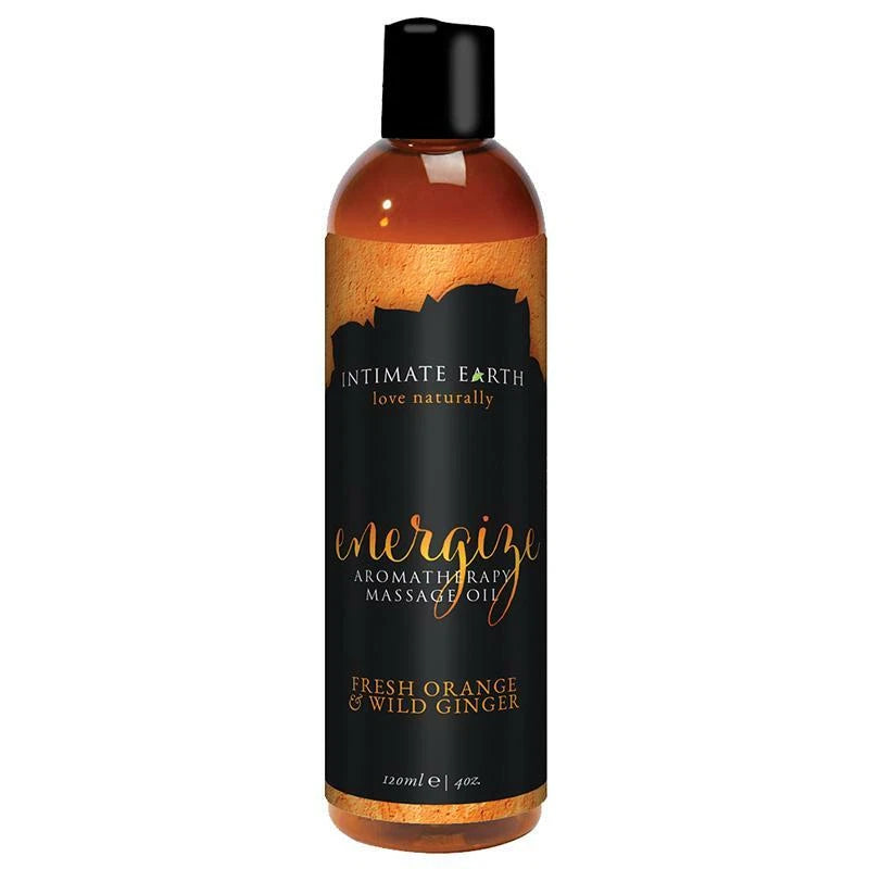 Huile de massage énergisante Intimate Earth 120 ml.
