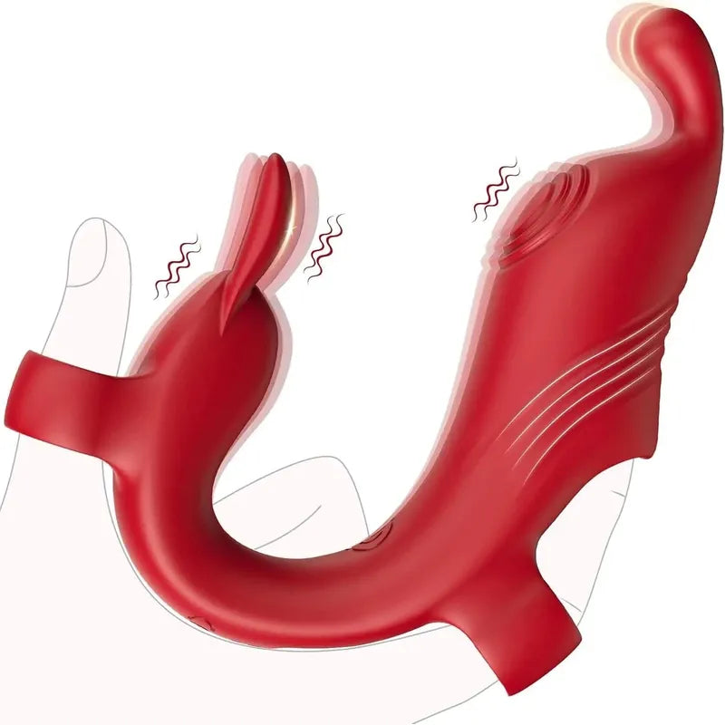 Secwell - Vibrateur à double stimulation pour les doigts