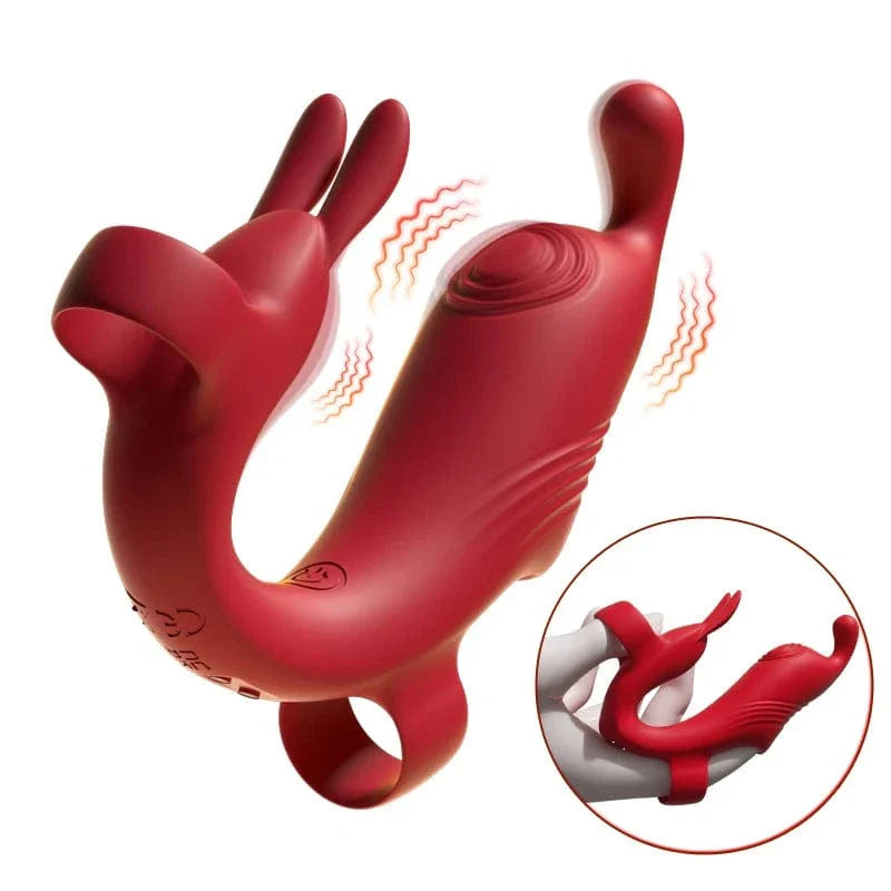 Secwell - Vibrateur à double stimulation pour les doigts